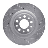 Dynamic Friction 2017-2025 Alfa Romeo Stelvio Rear Right Drilled & Slotted Silver Brake Rotor by Dynamic Friction Company 631-16013R