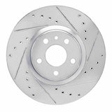 R1 Concepts 1994-1995 Alfa Romeo 164 Front Right Drilled & Slotted Silver Brake Rotor by R1 Concepts 631-16014R