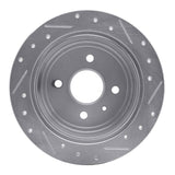 R1 Concepts 1999-2002 Daewoo Nubira Rear Left Drilled & Slotted Silver Brake Rotor by R1 Concepts 631-18003L