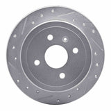 R1 Concepts 1999-2002 Daewoo Nubira Rear Left Drilled & Slotted Silver Brake Rotor by R1 Concepts 631-18003L