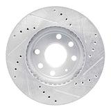 R1 Concepts 1992-1999 Daewoo Nubira Front Left Drilled & Slotted Silver Brake Rotor by R1 Concepts 631-18004L