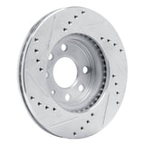 R1 Concepts 1992-1999 Daewoo Nubira Front Left Drilled & Slotted Silver Brake Rotor by R1 Concepts 631-18004L