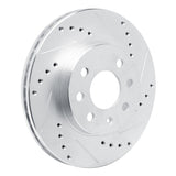 R1 Concepts 1992-1999 Daewoo Nubira Front Right Drilled & Slotted Silver Brake Rotor by R1 Concepts 631-18004R