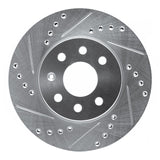 R1 Concepts 2000-2002 Daewoo Nubira Front Left Drilled & Slotted Silver Brake Rotor by R1 Concepts 631-18005L