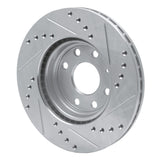 R1 Concepts 2000-2002 Daewoo Nubira Front Left Drilled & Slotted Silver Brake Rotor by R1 Concepts 631-18005L