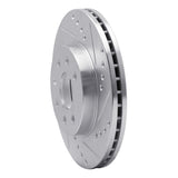 R1 Concepts 2000-2002 Daewoo Nubira Front Right Drilled & Slotted Silver Brake Rotor by R1 Concepts 631-18005R