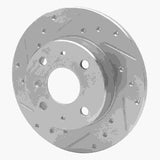 R1 Concepts 1988-1992 Daihatsu Charade Front Left Drilled & Slotted Silver Brake Rotor by R1 Concepts 631-19000L