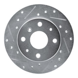 R1 Concepts 1988-1992 Daihatsu Charade Front Left Drilled & Slotted Silver Brake Rotor by R1 Concepts 631-19000L