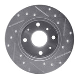 R1 Concepts 1988-1992 Daihatsu Charade Front Right Drilled & Slotted Silver Brake Rotor by R1 Concepts 631-19000R
