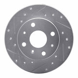R1 Concepts 1988-1992 Daihatsu Charade Front Right Drilled & Slotted Silver Brake Rotor by R1 Concepts 631-19000R