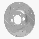 R1 Concepts 1962-1987 Jaguar 420 Rear Left Drilled & Slotted Silver Brake Rotor by R1 Concepts 631-20000L