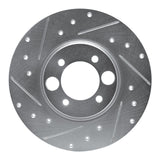 R1 Concepts 1962-1987 Jaguar 420 Rear Left Drilled & Slotted Silver Brake Rotor by R1 Concepts 631-20000L