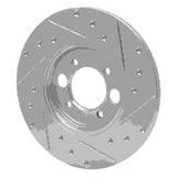 R1 Concepts 1962-1987 Jaguar 420 Rear Left Drilled & Slotted Silver Brake Rotor by R1 Concepts 631-20000L