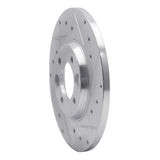 R1 Concepts 1962-1987 Jaguar 3.8 Rear Right Drilled & Slotted Silver Brake Rotor by R1 Concepts 631-20000R