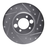 R1 Concepts 1962-1987 Jaguar 3.8 Rear Right Drilled & Slotted Silver Brake Rotor by R1 Concepts 631-20000R