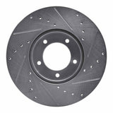 R1 Concepts 1971-1997 Jaguar Vanden Plas Front Left Drilled & Slotted Silver Brake Rotor by R1 Concepts 631-20001L