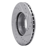 R1 Concepts 1971-1997 Jaguar Vanden Plas Front Left Drilled & Slotted Silver Brake Rotor by R1 Concepts 631-20001L