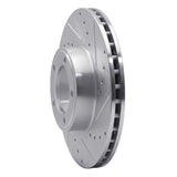 R1 Concepts 1971-1997 Jaguar XJS Front Right Drilled & Slotted Silver Brake Rotor by R1 Concepts 631-20001R