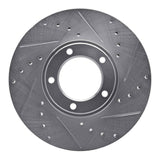 R1 Concepts 1971-1997 Jaguar XJS Front Right Drilled & Slotted Silver Brake Rotor by R1 Concepts 631-20001R