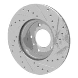 R1 Concepts 1986-1989 Jaguar Vanden Plas Front Left Drilled & Slotted Silver Brake Rotor by R1 Concepts 631-20003L