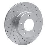 R1 Concepts 1986-1989 Jaguar XJ12 Front Right Drilled & Slotted Silver Brake Rotor by R1 Concepts 631-20003R