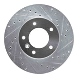 R1 Concepts 1986-1989 Jaguar XJ12 Front Right Drilled & Slotted Silver Brake Rotor by R1 Concepts 631-20003R