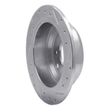 R1 Concepts 1986-1989 Jaguar XJ6 Rear Left Drilled & Slotted Silver Brake Rotor by R1 Concepts 631-20004L