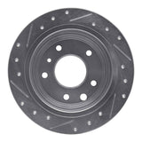 R1 Concepts 1986-1989 Jaguar XJ6 Rear Right Drilled & Slotted Silver Brake Rotor by R1 Concepts 631-20004R