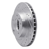 R1 Concepts 1990-1997 Jaguar Vanden Plas Front Left Drilled & Slotted Silver Brake Rotor by R1 Concepts 631-20006L