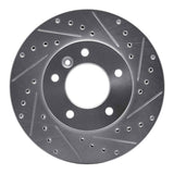 R1 Concepts 1990-1997 Jaguar XJ6 Front Right Drilled & Slotted Silver Brake Rotor by R1 Concepts 631-20006R
