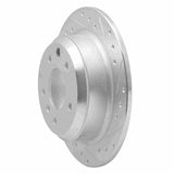 R1 Concepts 1990-1995 Jaguar XJS Rear Right Drilled & Slotted Silver Brake Rotor by R1 Concepts 631-20007R