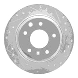 R1 Concepts 1990-1995 Jaguar XJS Rear Right Drilled & Slotted Silver Brake Rotor by R1 Concepts 631-20007R