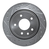 R1 Concepts 1995-2006 Jaguar XJ8 Rear Left Drilled & Slotted Silver Brake Rotor by R1 Concepts 631-20009L