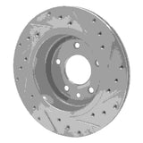 R1 Concepts 1995-2006 Jaguar XJ8 Rear Left Drilled & Slotted Silver Brake Rotor by R1 Concepts 631-20009L