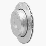 R1 Concepts 1995-2006 Jaguar XKR Rear Right Drilled & Slotted Silver Brake Rotor by R1 Concepts 631-20009R