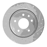R1 Concepts 1995-2006 Jaguar XKR Rear Right Drilled & Slotted Silver Brake Rotor by R1 Concepts 631-20009R
