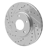 R1 Concepts 1997-2003 Jaguar XJR Front Left Drilled & Slotted Silver Brake Rotor by R1 Concepts 631-20010L