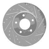 R1 Concepts 1997-2003 Jaguar Vanden Plas Front Right Drilled & Slotted Silver Brake Rotor by R1 Concepts 631-20010R
