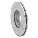 R1 Concepts 1997-2003 Jaguar Vanden Plas Front Right Drilled & Slotted Silver Brake Rotor by R1 Concepts 631-20010R