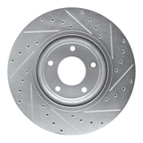 R1 Concepts 1998-2006 Jaguar XK8 Front Left Drilled & Slotted Silver Brake Rotor by R1 Concepts 631-20011L