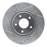 R1 Concepts 1998-2006 Jaguar XK8 Front Left Drilled & Slotted Silver Brake Rotor by R1 Concepts 631-20011L