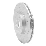 R1 Concepts 1998-2006 Jaguar XK8 Front Right Drilled & Slotted Silver Brake Rotor by R1 Concepts 631-20011R