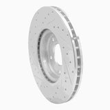 R1 Concepts 1998-2006 Jaguar XK8 Front Right Drilled & Slotted Silver Brake Rotor by R1 Concepts 631-20011R