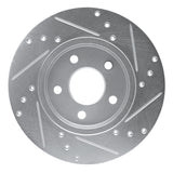 R1 Concepts 2001-2008 Ford Mondeo (Mexico) Rear Left Drilled & Slotted Silver Brake Rotor by R1 Concepts 631-20013L