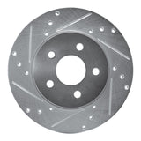 R1 Concepts 2001-2008 Ford Mondeo (Mexico) Rear Left Drilled & Slotted Silver Brake Rotor by R1 Concepts 631-20013L