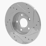R1 Concepts 2001-2008 Ford Mondeo (Mexico) Rear Left Drilled & Slotted Silver Brake Rotor by R1 Concepts 631-20013L