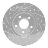 R1 Concepts 2001-2008 Ford Mondeo (Mexico) Rear Right Drilled & Slotted Silver Brake Rotor by R1 Concepts 631-20013R