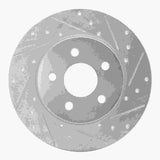 R1 Concepts 2001-2008 Ford Mondeo (Mexico) Rear Right Drilled & Slotted Silver Brake Rotor by R1 Concepts 631-20013R
