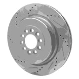 Dynamic Friction 2003-2005 Jaguar Super V8 Front Left Drilled & Slotted Silver Brake Rotor by Dynamic Friction Company 631-20014L