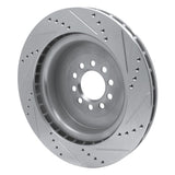 Dynamic Friction 2003-2005 Jaguar Super V8 Front Left Drilled & Slotted Silver Brake Rotor by Dynamic Friction Company 631-20014L